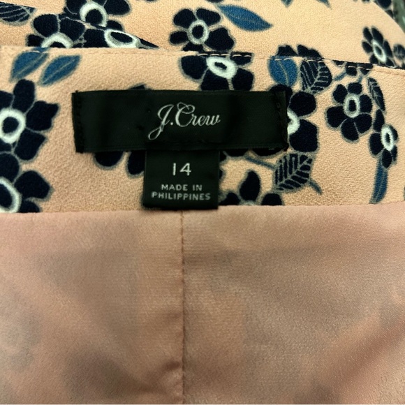 J. Crew Rosy Floral Wrap Dress 365 Crepe Size 14 - Picture 11 of 14